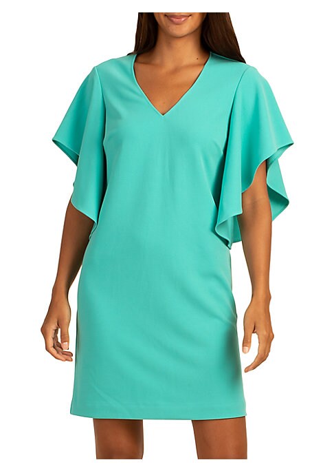 Flutter V-Neck Mini Dress