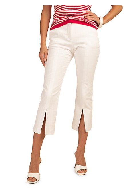 Chic Cropped Vent Pants