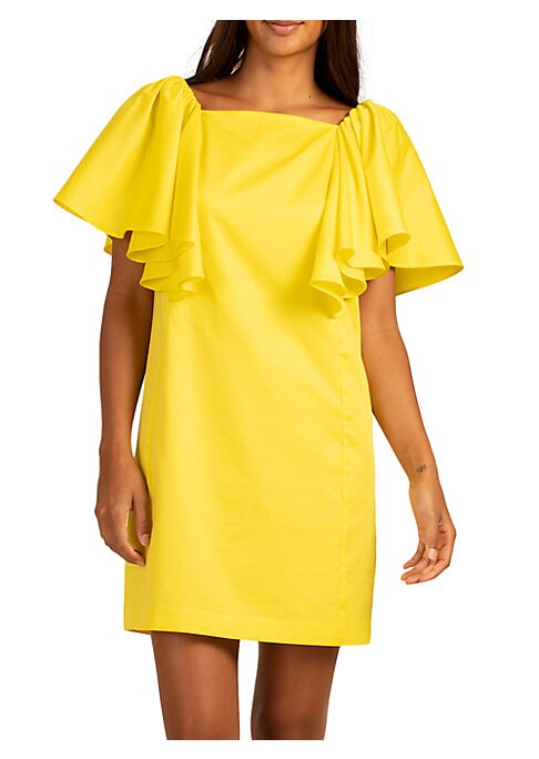 Cascading Flutter Shift Dress