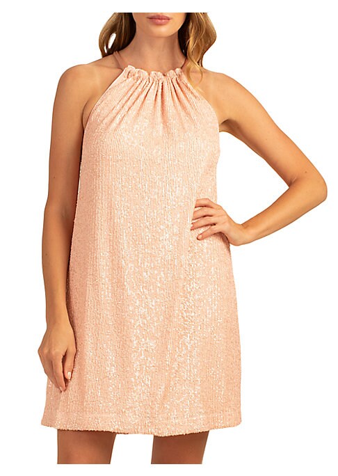 Shimmering Satin Tie Dress