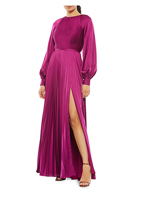 Elegant Puff Sleeve Gown