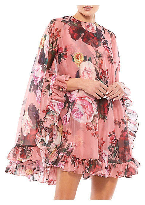 Ruffled Floral Charm Dress