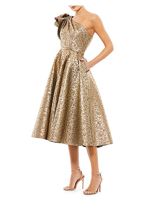 Metallic Ruffle Elegance Dress