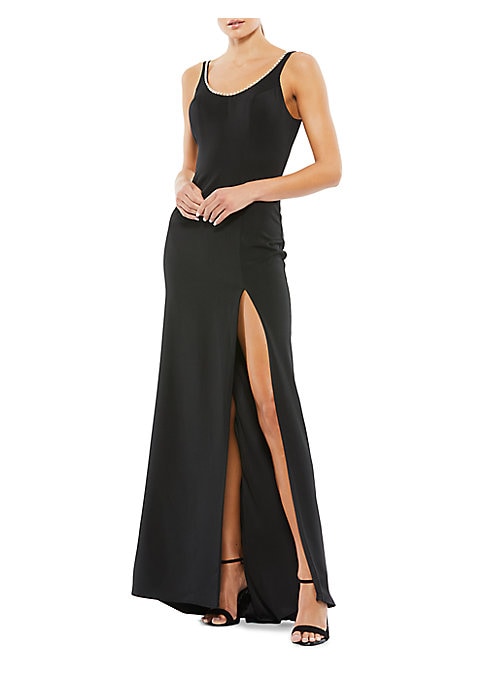 Glamorous Slit Evening Gown