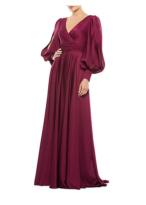 Elegant Satin A-Line Gown