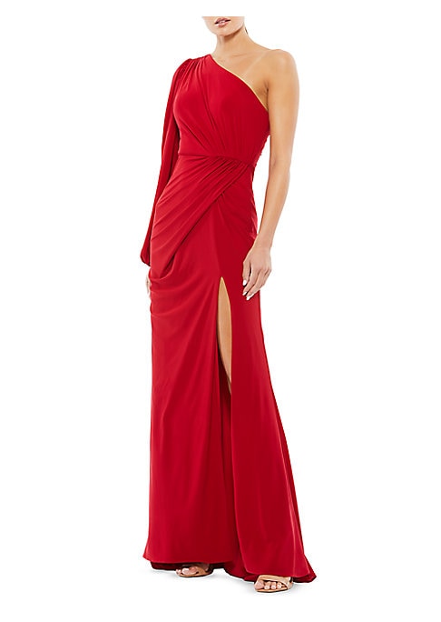 Asymmetric Elegance Gown