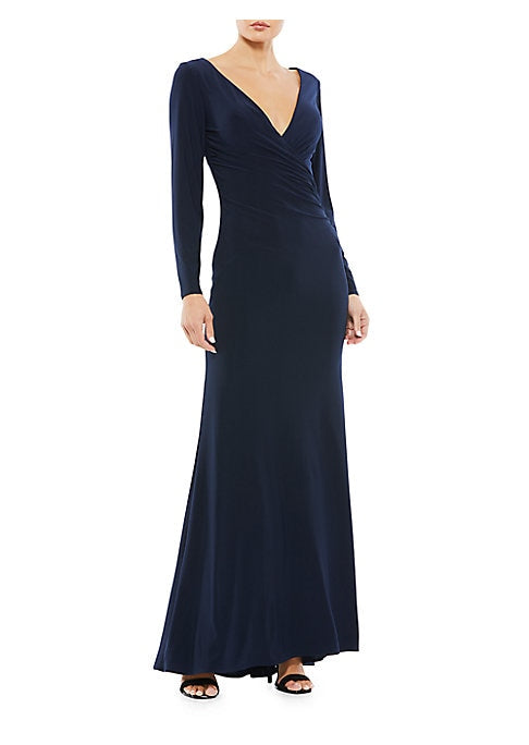 Elegant Wrap A-Line Dress
