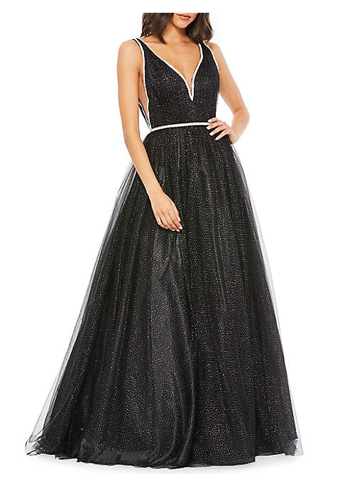 Glistening Tulle Evening Dress