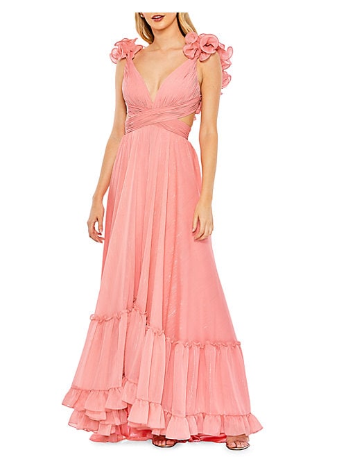 Elegant Tiered Evening Gown