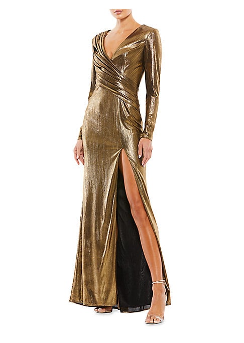 Glimmering Asymmetrical Evening Dress