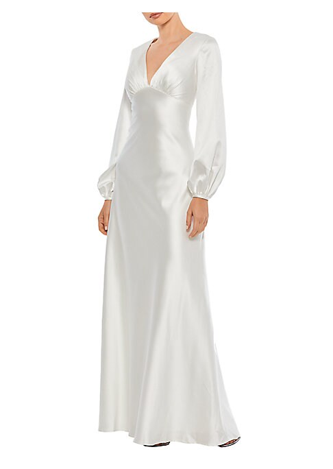 Chic Satin Elegance Gown
