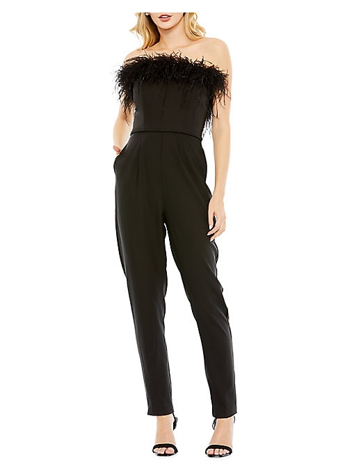 Feathered Elegance Jumpsuit