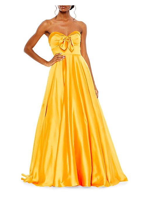 Elegant Satin Sweetheart Gown