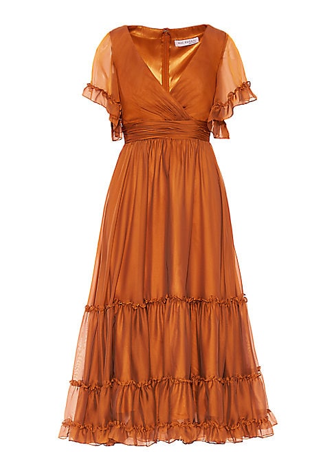 Ruffled Elegance Midi Dress