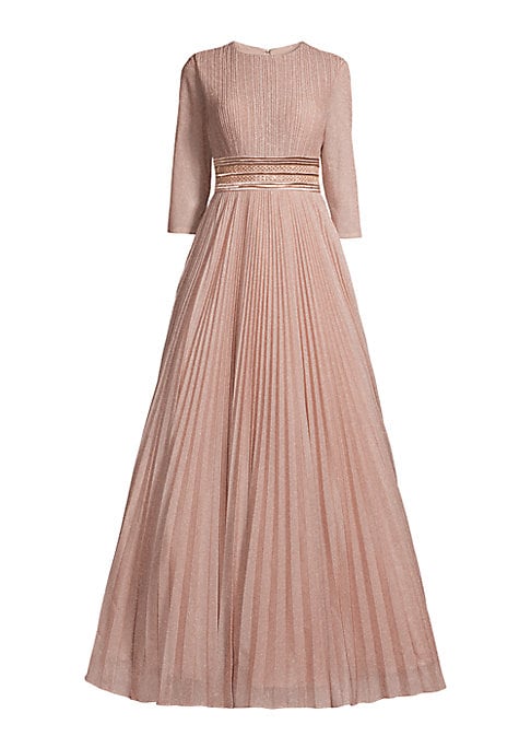 Lustrous Pleat Gown