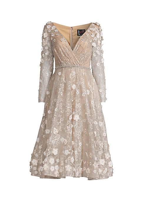 Lace Embellished Midi Dress