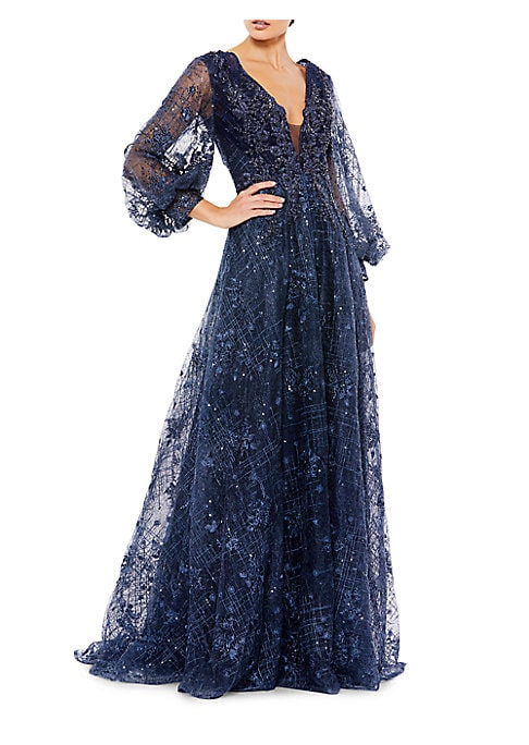 Metallic Bloom Dress
