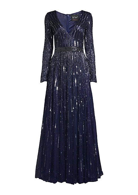 Sequined Elegance Gown