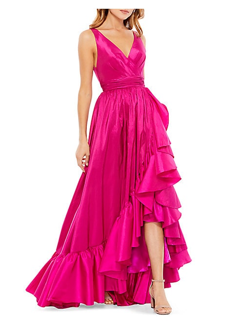 Vibrant Ruffle Gown