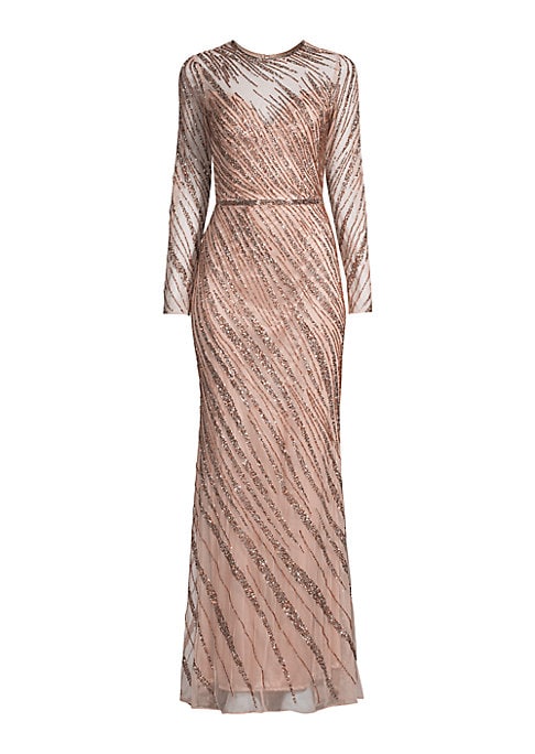 Ethereal Beaded Evening Dress