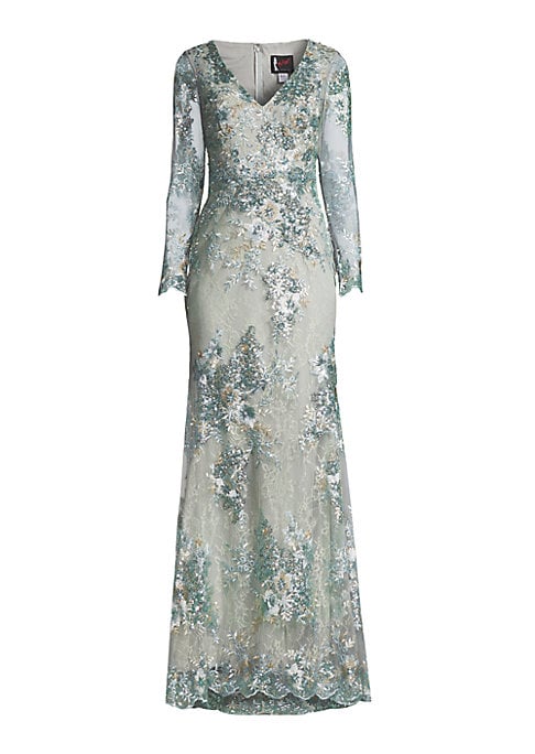 Elegant Lace V-Wrap Dress