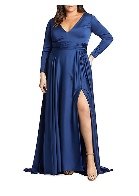 Elegant Satin Maxi Dress