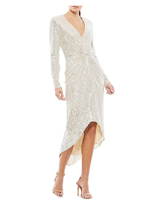 Glimmering Knot Midi Dress