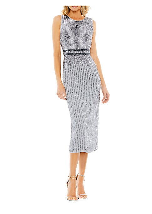 Glitzy Evening Sheath Dress