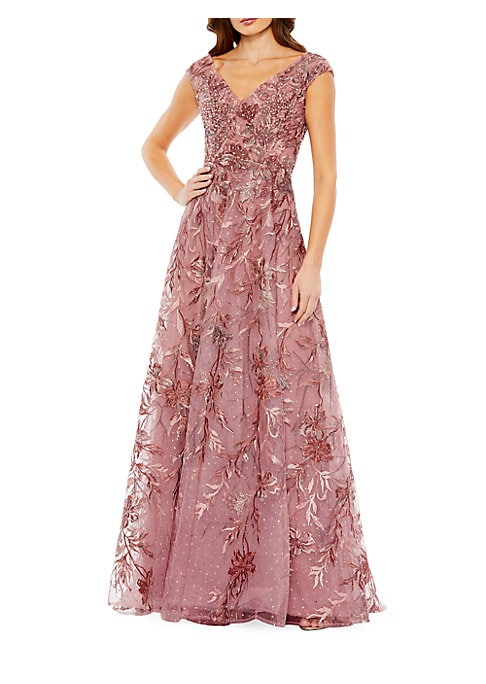 Romantic Floral A-Line Dress