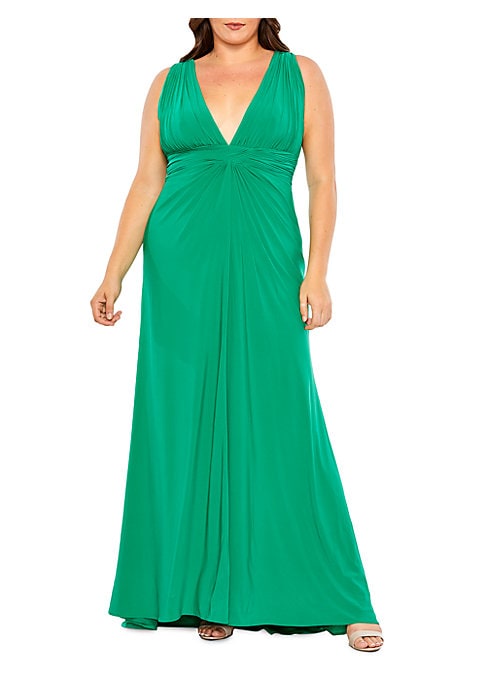 Elegant Draped Evening Dress