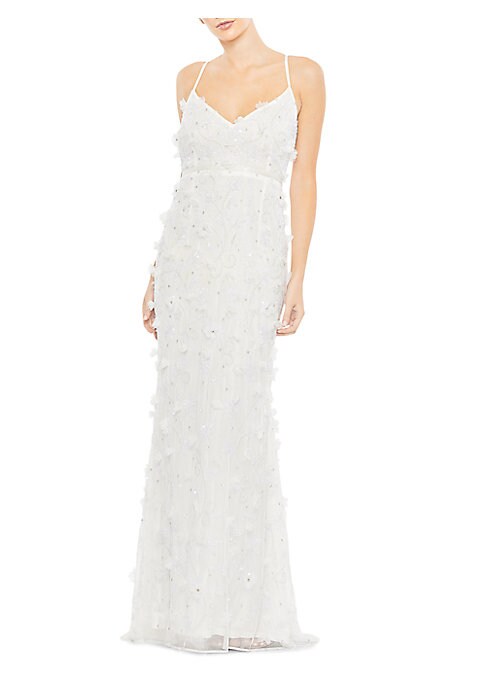 Elegant Floral Slip Gown