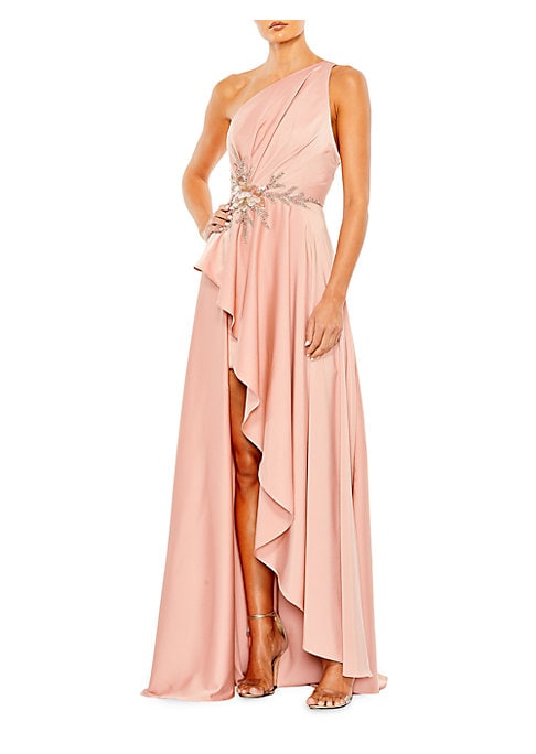 Glamorous Asymmetric Ruffle Dress