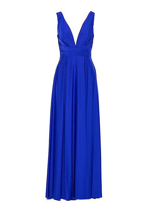Elegant Slit Satin Gown
