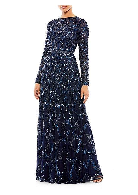 Glimmering A-Line Elegance