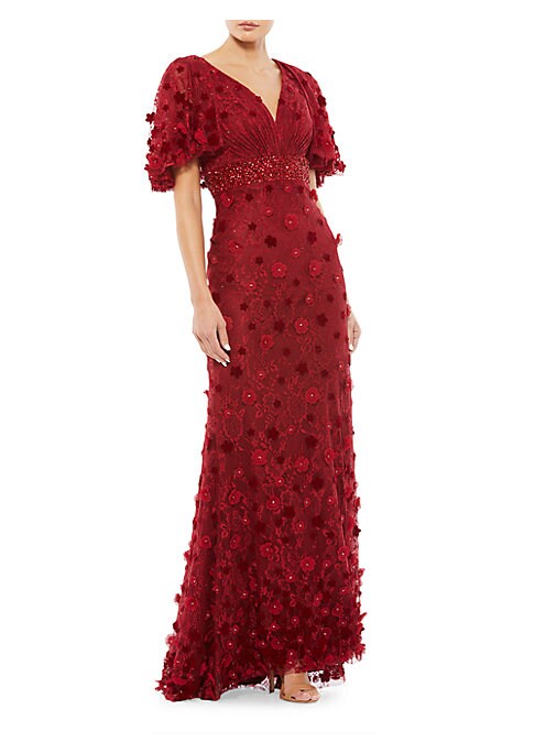 Embroidered Elegance Gown