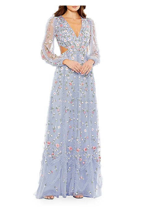 Luxe Floral Charm Gown