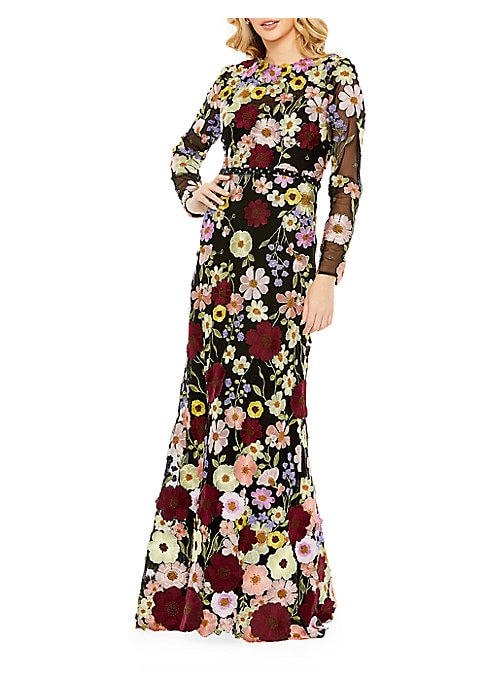 Floral Elegance Gown