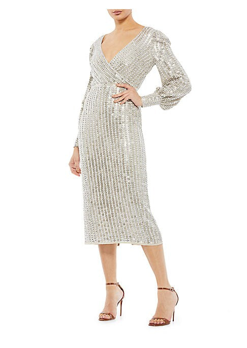 Embellished Midi Party Dress
