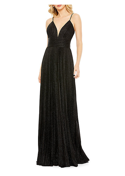 Gleaming Pleat Gown