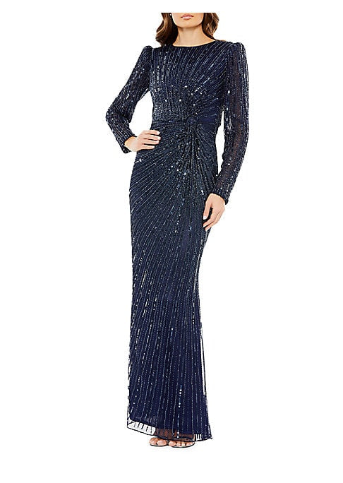 Glistening Waistline Gown