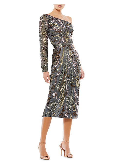 Shimmering Asymmetrical Dress