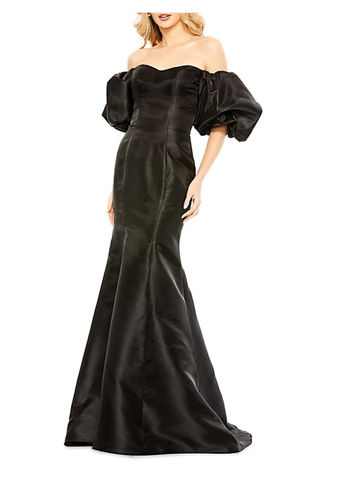 Dramatic Puff Sleeve Gown