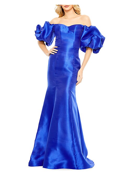 Dramatic Puff Sleeve Gown