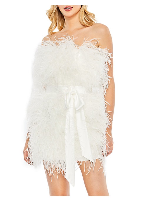 Feathered Elegance Minidress