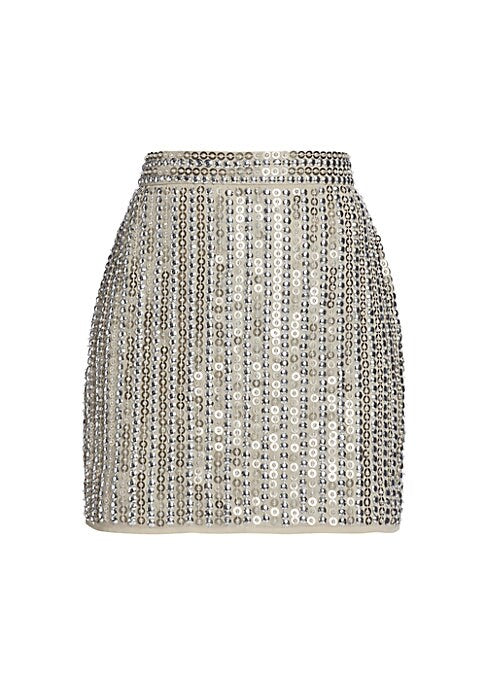 Sequin A-Line Mini Skirt