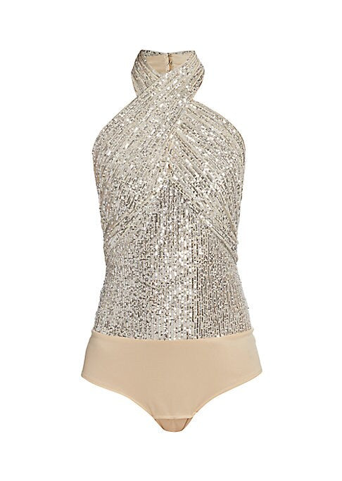 Sparkling Backless Bodysuit