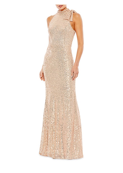 Glistening Halter Dress