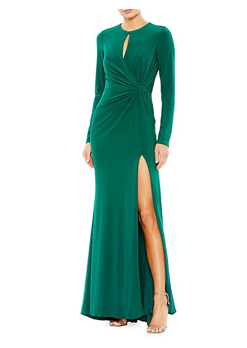 Elegant Keyhole Gown