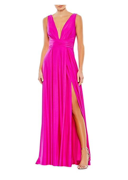 Elegant Satin A-Line Gown