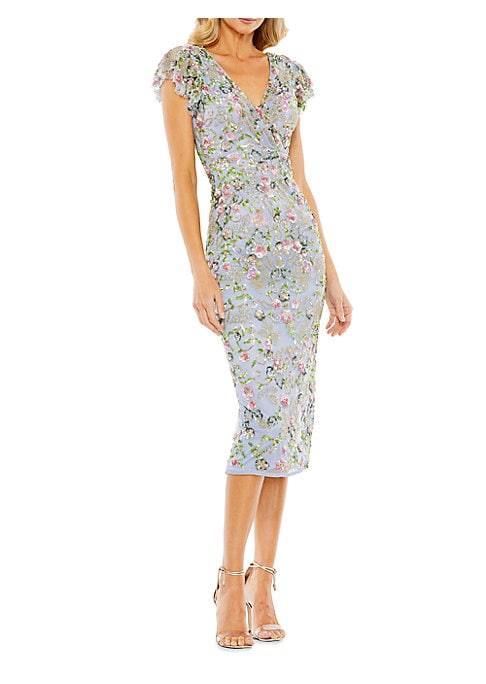 Sparkling V-Neck Dress
